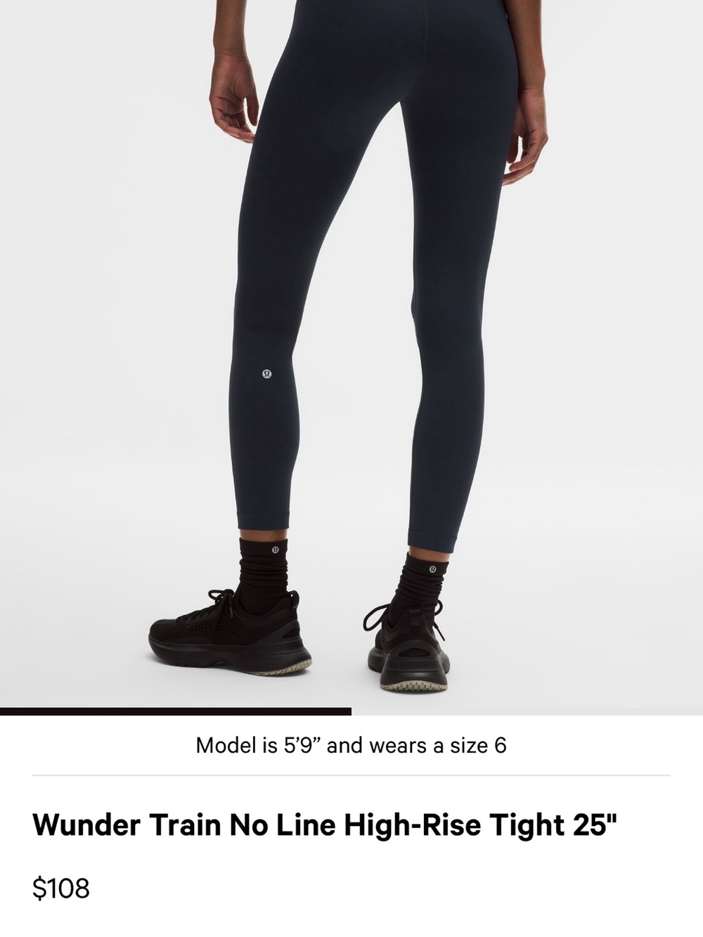 lululemon Wunder Train No Line High-Rise Tights — Black